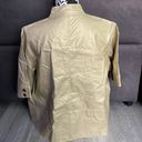 Chico's CHICO’S Gold Tone 3/4 Sleeve Jacket Chico Size 2 (equivalent to Large) Photo 5