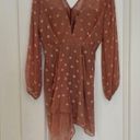 Michelle Mason NWT  Intermix Polka Dot Mini Dress, Blush Pink, size 8, Photo 6