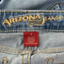 Arizona Jeans Arizona Juniors SZ 3 Jean Shorts Cuffed Low-Rise Distressed Whiskered Zip-Fly Photo 3