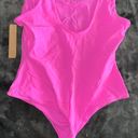 SKIMS Fits Everybody Square Neck Bodysuit in Neon Orchid Photo 6