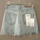 GRLFRND Revolve  BUTTON FLY DENIM SKIRT EVA CAR WASH SIZE 26/2 Photo 5