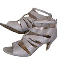 Unisa Silver Gray High Heels Design  Shoes Women’s Size 8 Formal Shimmer Detail! Photo 0