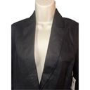 Coldwater Creek  Black 100% Linen Shell 100% Cotton Lining 1 Button Bella Blazer Photo 1