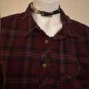 Thread and Supply  Burgundy, Purple & Blue Plaid Button Down Collard Shirt … Photo 2