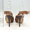 Stuart Weitzman  Arriba Huarache Strappy Sandal, Saddle Genuine Leather Size 6 Photo 6