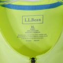 L.L.Bean  Cycling Shirt Womens Size XL Bright Yellow Short Sleeve Athletic 1/2 Zip Photo 8