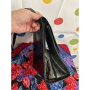 Anne Klein Vintage 80’s  for Caldron Black Leather Croc Pattern Bag 🌸🍒 Photo 5