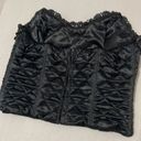  Vintage 90s Natori Quilted Sequins Black Corset Bustier Size Medium Rare Photo 3