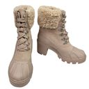 Splendid  Mikayla Faux Fur-Lined & Trim Combat Boots Photo 5