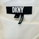 DKNY  Button Down Collared Long Sleeve Tailored Top White Pockets Women’s XL Photo 5