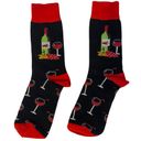 NWOT Black Red Red Wine 🍷 Socks Gray Photo 0