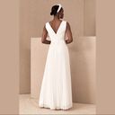 Badgley Mischka NWT  Sloane Dress in Ivory Pleated Skirt Dress Wedding Size 4 Photo 1