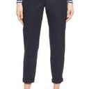 Nordstrom  SIGNATURE Patch Pocket Ankle Pants Navy Blue Cropped Crop 100% Cotton Photo 0