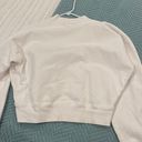 Talentless White Cropped  Crewneck Photo 1