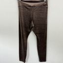 J.Jill  Women's Velour Pull On Leggings Mocha Latte Size M P Photo 6