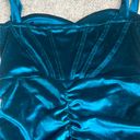 Micas Teal Bodycon Dress Photo 2