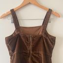 American Eagle Brown Corduroy Overalls Babydoll Mini Dress Size XS Photo 3