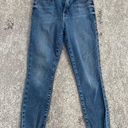 Good American  Women's Blue Good Wasit Crop Distressed Destroyed Denim Jeans 4/27 Photo 0