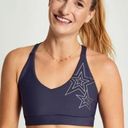 SoulCycle SOUL by  M Take the Plunge Blue Strappy Sports Bra Photo 0