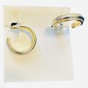 Kendra Scott  Hoofprint Trim Hoop Earrings in 14k YG & Rhodium Plate Brass NWT$65 Photo 0