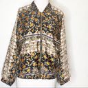 ZARA  satin scarf mixed print bomber jacket sz XS Photo 1