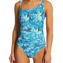 Bleu Rod Beattie New!  One Shoulder Boho Paradise Swim Suit Photo 7