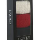 Ralph Lauren NWT LAUREN  Women's 3-Pk. Snowflake Texture Roll-Top Socks Photo 0