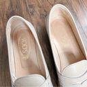 Tod's TOD’S • Penny Loafers beige ecru low heel almond toe Italian leather Photo 3