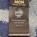 MCM  Blue Mint Logo Extra Large Thick Soft Wool Logo Shawl / Scarf Photo 5