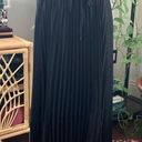 Bailey 44 Black Pleated Cutout Elastic Waist Midi Maxi Skirt - Medium Photo 0