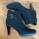 Stuart Weitzman  Gore-Tex Black Fabric Booties Size 8.5M Photo 0