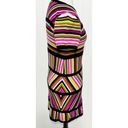 Missoni for Target Stripes Crew Neck Knitted Mini Dress Pink Black Size Medium Photo 5