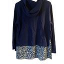 Isaac Mizrahi Pre Owned Women’s  Live Blouse Shirt Top Hoodie Sz Med Floral Photo 6