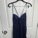 Likely  Revolve navy blue lace crochet darby cocktail dress size 4 wedding guest Photo 9