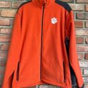 Colosseum Clemson Tigers, Size XL, Fleece Zip Up Jacket, Orange & Gray, Embroidered Photo 0