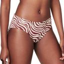 ANDIE  Swim Bottom Women Sz L Hipster Bikini Stripe Feminine Resort Retro Y2K NWT Photo 0