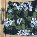 Speedo Skort Skirt XL Woven Floral Tennis Swim Golf Black Print Pockets UV Photo 1