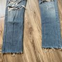 RE/DONE Levi's High Waisted Button Fly Straight Leg Ripped Jeans Size 26 Photo 4