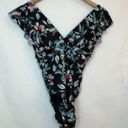 Modcloth NEW NWT  The Kelsie One Piece Swimsuit Floral Black Blue Floral Padded Photo 7