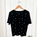 ZARA Knit Pearl Embellished Blouse Size Large Photo 1