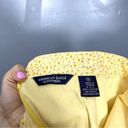 American Eagle Vintage Y2K 90s Yellow Floral Cotton Tie-waist Mini Skirt 8 Photo 3