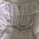 American Eagle White Top And Shorts Set Photo 2