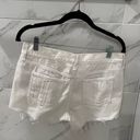 Rag and Bone  White Denim Mid-Rise Cut-Off Jean Shorts Photo 3