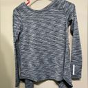 Zyia  NWT Split Back Long Sleeve Athletic Workout
Top: Charcoal Grey Spacedye XS‎ Photo 2