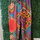 Farm Rio  Multicolor Scarf Print Sweatpants Size Medium Photo 4