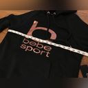 Bebe hooded sweatshirt in black/rose gold size M Photo 9