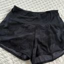 Lululemon High wasted Black Camo Shorts. 4” Photo 1