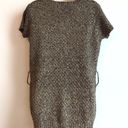 a.n.a 🆕  textured short sleeve tunic sweater large pullover brown neutral Photo 1