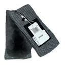 Salomon Yves  Cashmere-Wool Knit w/ Rabbit Fur Fingerless Gloves Photo 3