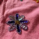 Daisy VINTAGE STORYBOOK KNITS Sequin flower  cardigan sweater SIZE SMALL BRATZ Photo 5